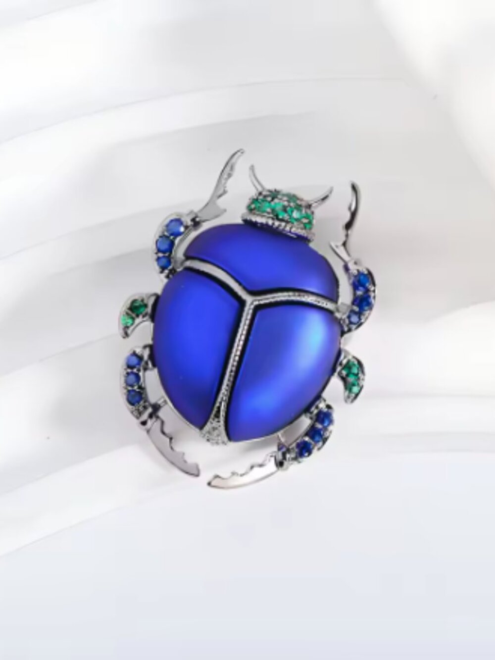 🍏50% OFF...Scarab Beetle Brooch (Blue)
